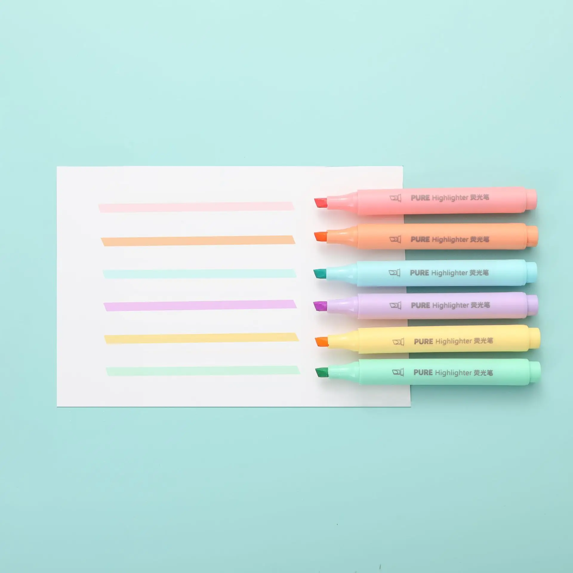 Perlengkapan sekolah alat tuli - Pastel Highlighter Set Double Ended ulasan dan harga