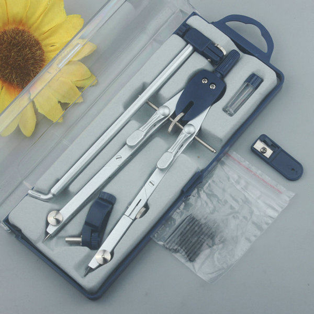 Set Alat Geometri Profesional, - Math Geometry Set With Compass ulasan dan harga