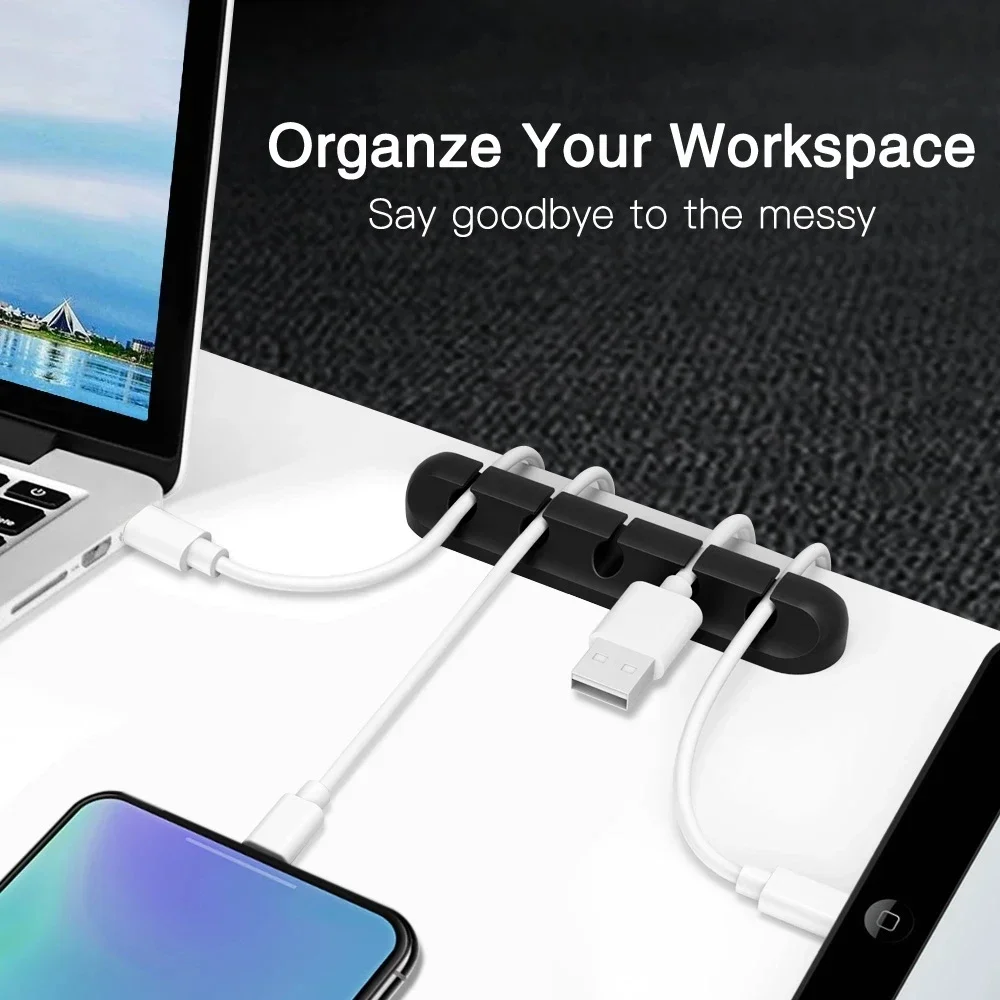 Penyusun Kabel USB Silikon, Pe - Desk Accessories ulasan dan harga