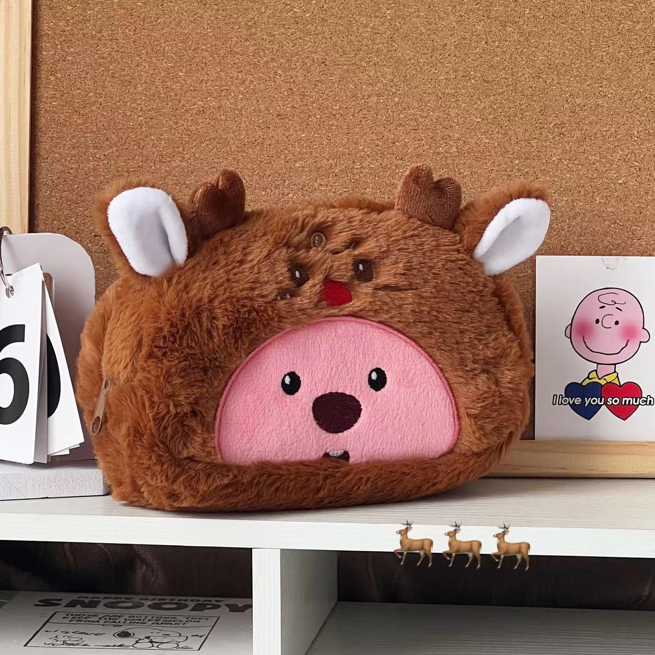 Tas Pensil Kartun Plush Kawaii - School Supplies ulasan dan harga