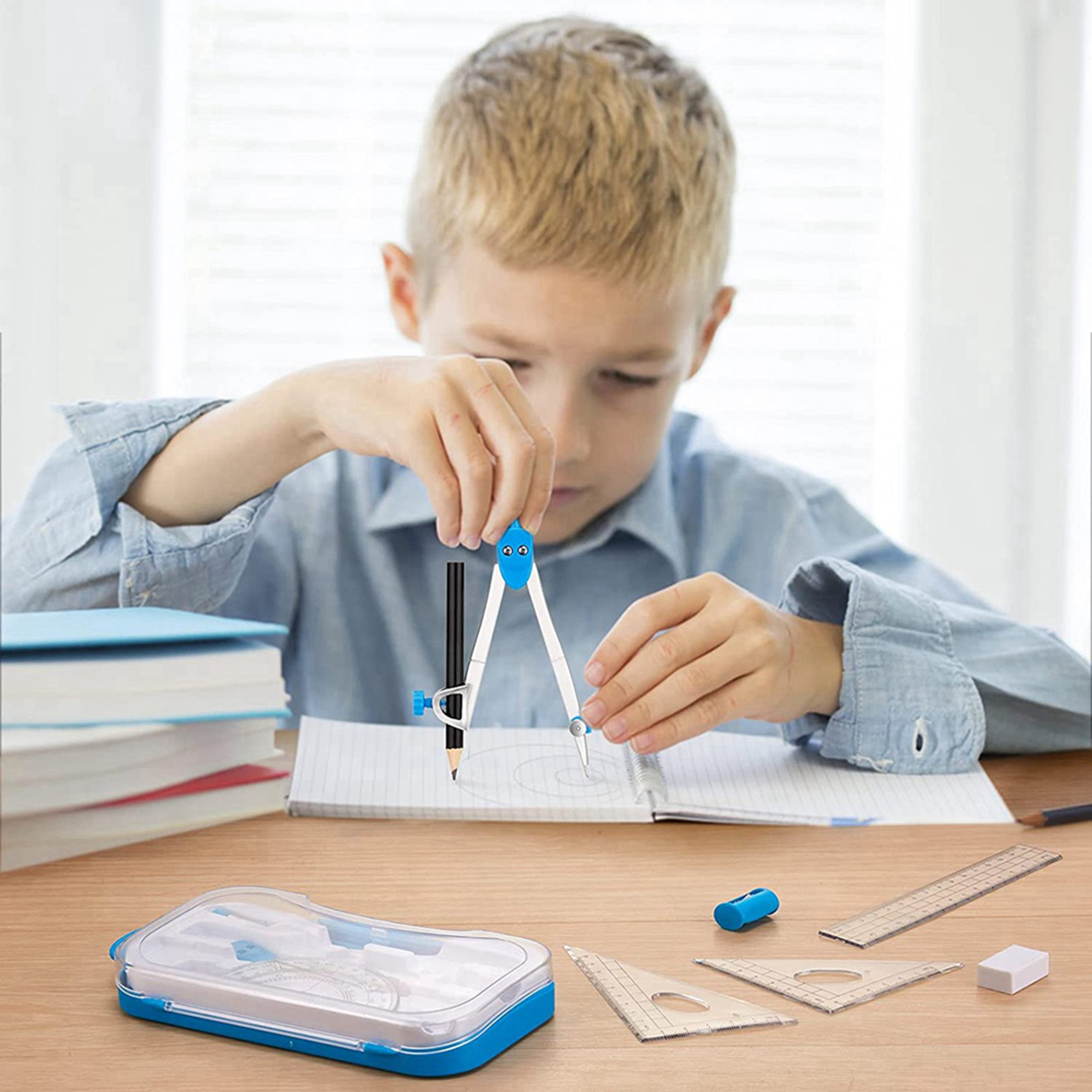 Set Alat Geometri Berkualitas  - Math Geometry Set With Compass ulasan dan harga